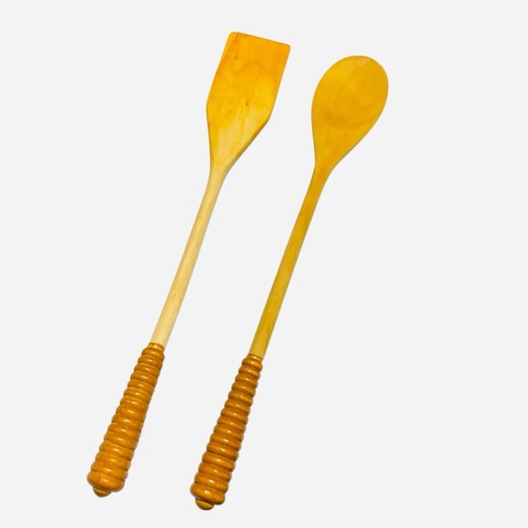 Wooden Cooking Utensil Set, Wooden Spoon, wooden spatula, wooden salad Tosser - Picture 6 of 8